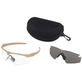 oakley si ballistic m 30 dark bone w clear grey lens