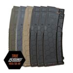 6 pack of hexmag series 2 ar 15 223 556 15 30 round polymer magazine 