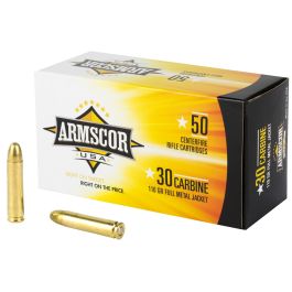 Armscor 30 Carbine 110GR FMJ 50Rd Armscor 30 Carbine 110GR FMJ 50Rd - Image 1