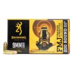 Browning 9mm 115 Grain FMJ 200Rd Box B191800096