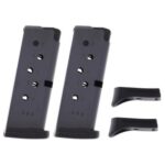 buy 2 pack ruger lcp 380 acp 6 round magazine online with finger rest extension