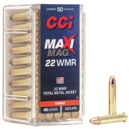cci maxi mag 22wmr 40 grain tmj 50rd box 0023