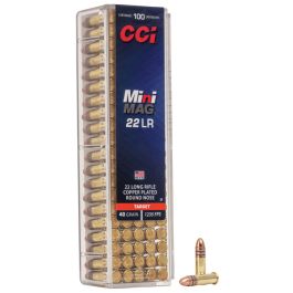 cci mini mag high velocity 22lr 40gr rn 100rd 0030