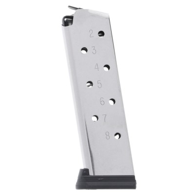 check mate 1911 45 acp 8 round hybrid magazine with extended removable base