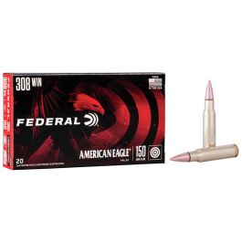federal american eagle 308win 150gr fmj bt 20rd