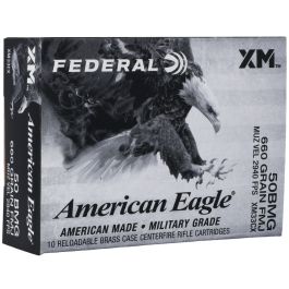 federal american eagle 50bmg 660gr fmj 10rd xm33c