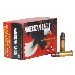 federal american eagle high velocity 22lr 38gr cphp 40 rd ae22
