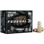 federal personal defense punch 40s w 165gr jhp 20rd pd40p1