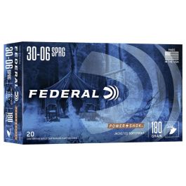 federal power shok 30 06springfield 180gr sp 20rd 3006b