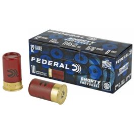 federal shorty 12 gauge 8 shot 10 round box
