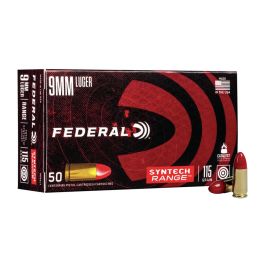 federal syntech range 9mm 115gr tsj 50rd ae9sj1