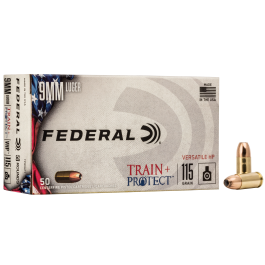 federal train protect 9mm 115 grain 50 round box federal train protect 9mm 115 grain 50 round box