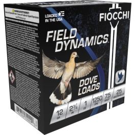 fiocchi dove quail 12ga 275 75 1oz 25rd 12gt75