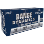 fiocchi range dynamics 38 special 158 grain 50 round box