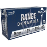 fiocchi range dynamics 9mm 115gr fmj 50rd