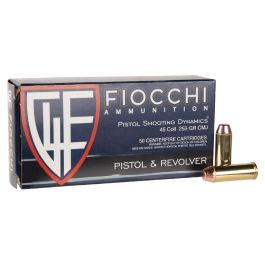 fiocchi range dynamics pistol 45 colt lc 225gr 50rd