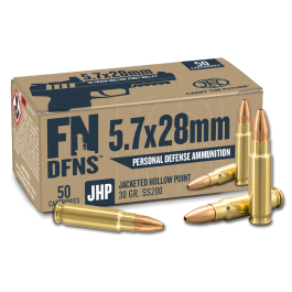 fn personal defense 57x28mm 30 grain 50 round box