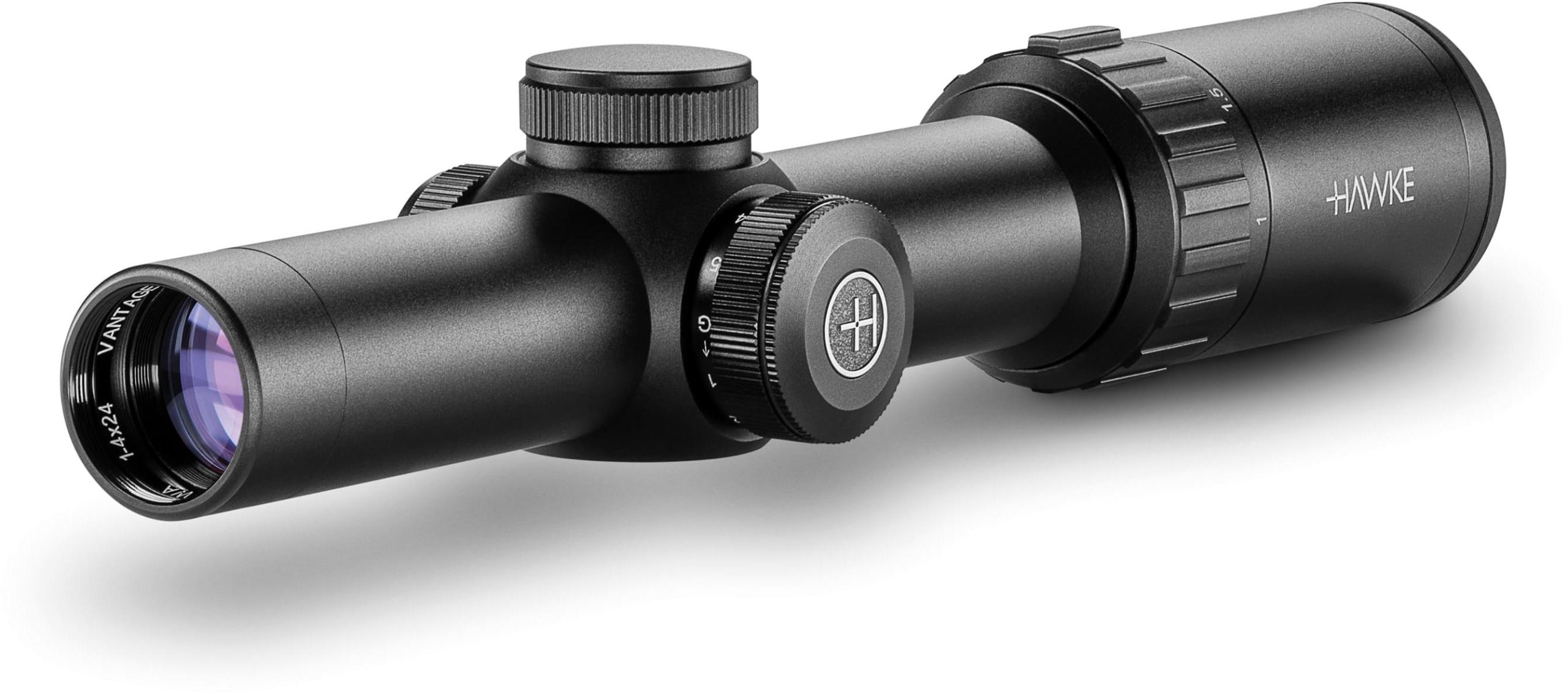 Hawke Sport Optics Vantage 1-4x24mm Rifle Scope 30mm Tube Second Focal Plane