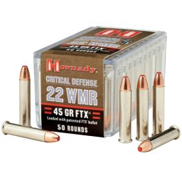 hornady critical defense 22wmr 45 grain 50 round box