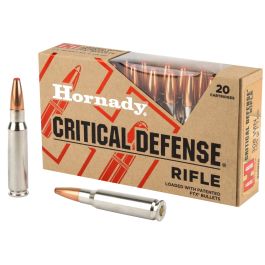 hornady critical defense rifle 308win 155gr 20 round box