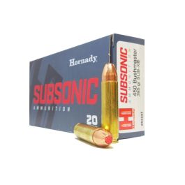 hornady subsonic 450 bushmaster 395gr sub x 20rd box