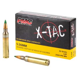 PMC Ammunition X-TAC 5.56NATO 62 Grain 20 Round Box PMC Ammunition X-TAC 5.56NATO 62 Grain 20 Round Box - Image 1