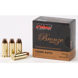 pmc bronze 10mm 170gr jhp 25rd box