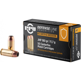 ppu 40s w 180gr jhp 50rd box