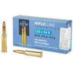 ppu 762x54r 150 grain soft point 20rd