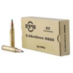 ppu m855 556 nato 62gr fmjbt 20rd ppn5562