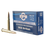 ppu rifle 303 british 174 grain 20 round box