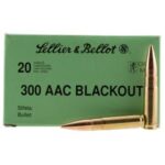 s b 300blk subsonic 200gr fmj 20rd