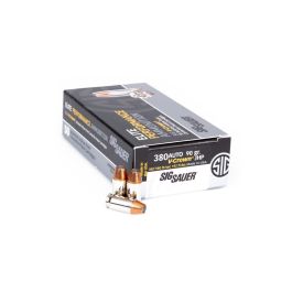 sig sauer 380acp 90gr elite v crown jhp 50 rds