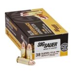 sig sauer elite performance 38 super p 125 grain fmj e38sub 50 50 round box