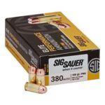 Sig Sauer Elite Performance 380Acp 100 Grain FMJ E380B1-50 50 Round Box