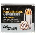 Sig Sauer Elite Performance V-Crown 10mm 200gr JHP 20rd