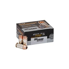 sig sauer elite v crown 45 auto 185gr 20rd box e45ap0