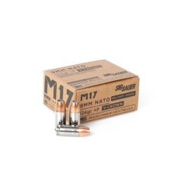 sig sauer elite v crown m17 9mm p 124gr jhp 20rd box