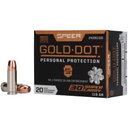 speer gold dot 30 super carry 115gr hp 20rd