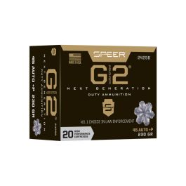 speer gold dot g2 45acp 230gr p hollow point 20rd