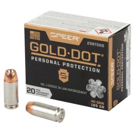 speer gold dot personal protection 40s w 165gr gdhp 20rd