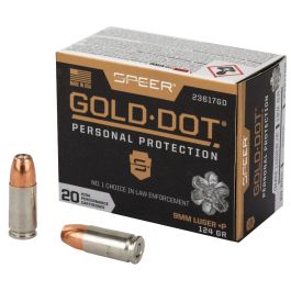 speer gold dot personal protection 9mm p 124gr gdhp 20rd