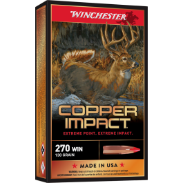 winchester copper impact 270win 130gr 20rd box x270clf