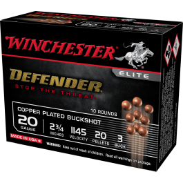 winchester defender 20 gauge 275 3 buck 10rd sb203pd