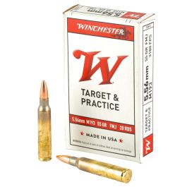 winchester m193 556 nato 55 grain 20 round box