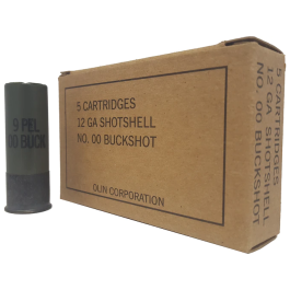 winchester military grade 12ga 2 3 4 00buck 5rd q1544