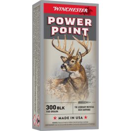 winchester power point 300 blackout 150gr 20rd winchester power point 300 blackout 150gr 20rd