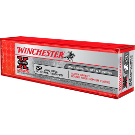 winchester super speed 22lr 40 grain round nose 100rd box