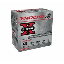 winchester super x 12 gauge 275 00buck 9 pellet 25rd