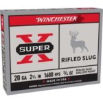Winchester Super-X 20Ga 2.75" 3/4 oz Rifle Slug HP 5Rd